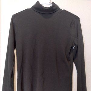 Black Cotton Turtleneck